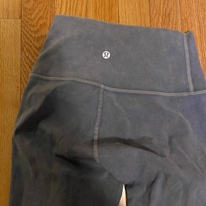 Blue lululemon leggings size 2: worn once